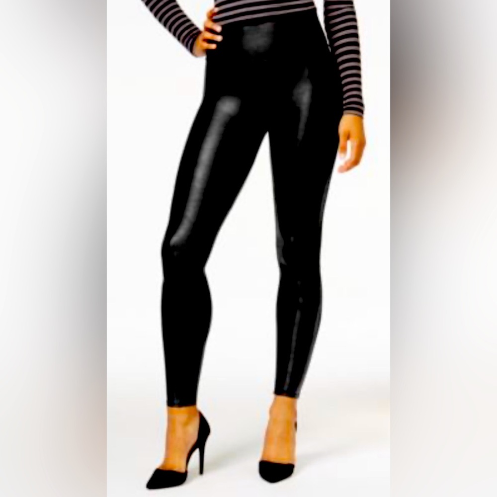 NWT Spanx Faux Leather Leggings- Large